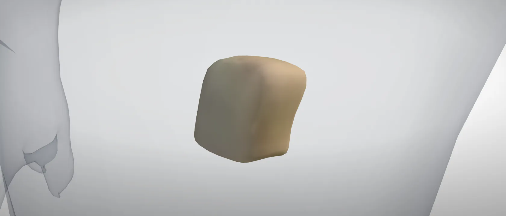 Third tarsal bone (Os tarsale III) of the pig, left side: a three-quarter view of the bone.